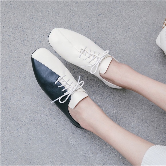 Shoes - leather lace up flats oxfords leisure espadrilles comfortable sneakers casual